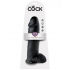 King Cock 12 Inch Cock With Balls- Black - Huge Dildos