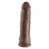 King C*ck 12 Inch C*ck With Balls - Brown - Realistic Dildos & Dongs