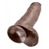 King C*ck 12 Inch C*ck With Balls - Brown - Realistic Dildos & Dongs