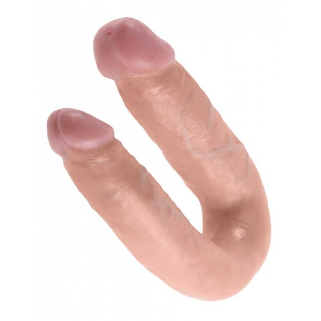 U Shaped Double Trouble Medium - Beige - Double Dildos