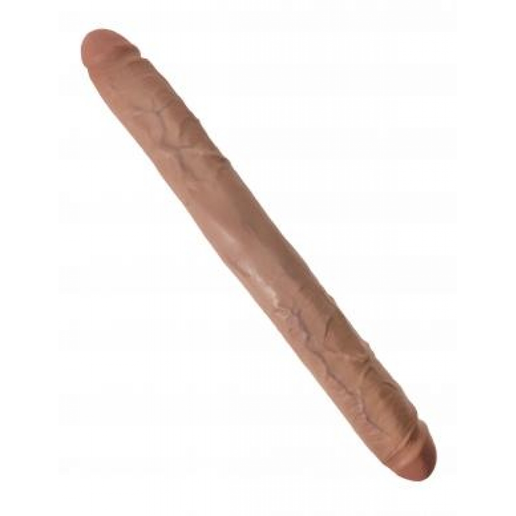 King Cock 16 inches Thick Double Dildo Tan - Double Dildos