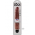 King Cock 10 inches Vibrating Stiffy Brown - Realistic