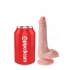 King Cock 6 inches Cock with Balls Beige Dildo - Realistic Dildos & Dongs