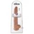 King Cock: 14 Inches Cock with Balls Tan Dildo