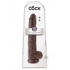 King Cock 14 Inches Dildo with Balls - Brown