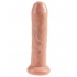 King Cock 7 inches Uncut Dildo Beige - Realistic Dildos & Dongs