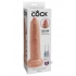 King Cock 9 inches Uncut Dildo Beige - Realistic Dildos & Dongs