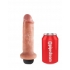 King Cock 6 inches Squirting Dildo Beige - Realistic Dildos & Dongs