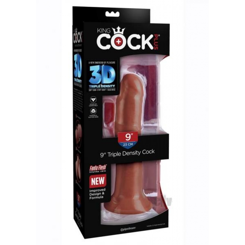 Kc Plus Triple Dense Cock 8 Brown - Realistic Dildos & Dongs