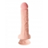 King Cock Triple Density 8 inches Cock, Balls Beige Dildo - Realistic Dildos & Dongs