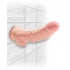 King Cock Triple Density 8 inches Cock, Balls Beige Dildo - Realistic Dildos & Dongs