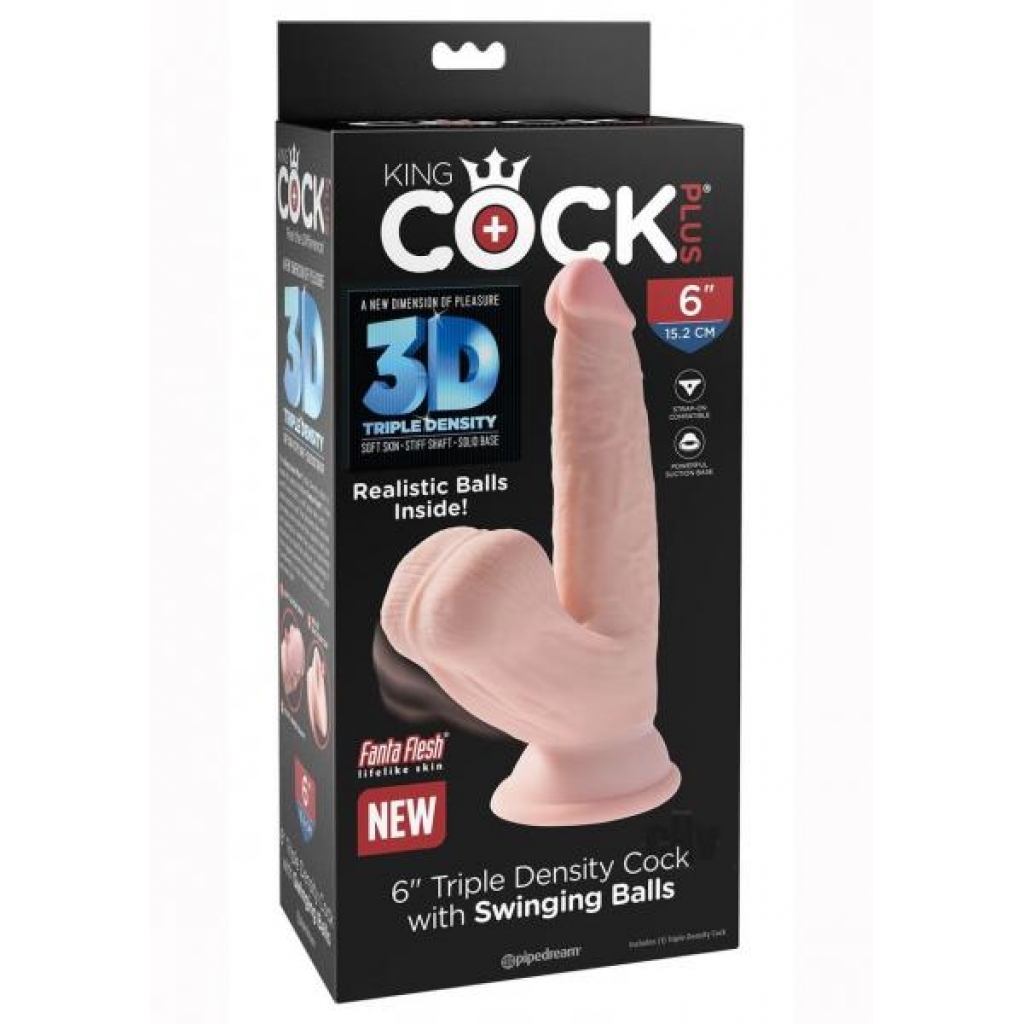 Kc Triple D Cock Swing Balls 6 Vanilla - Realistic Dildos & Dongs