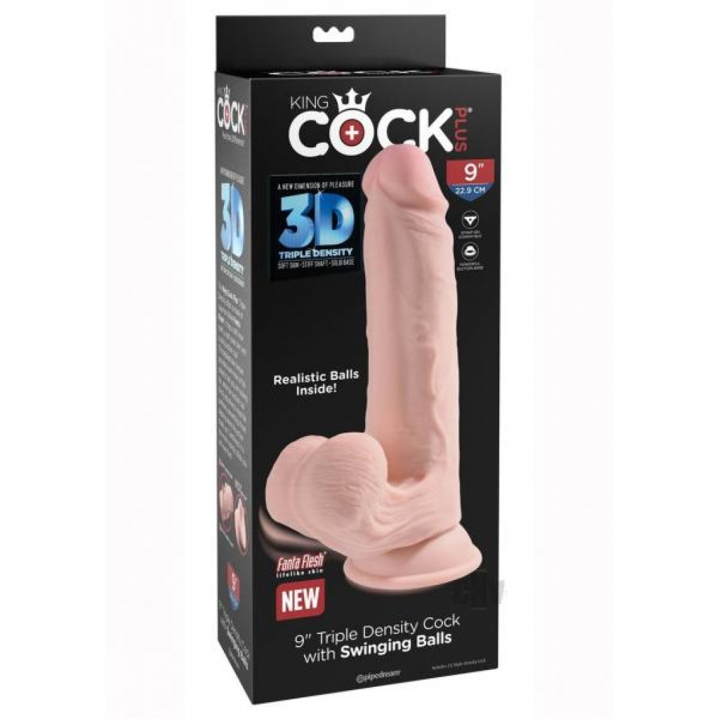 Kc Triple D Cock Swing Balls 9 Vanilla - Realistic Dildos & Dongs