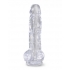 King Cock Clear 8 Inches Cock with Balls - Realistic Dildos & Dongs