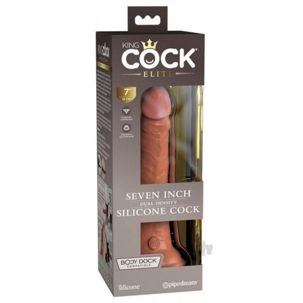 Kc Elite Dual Dense Cock 7 Tan - Realistic Dildos & Dongs