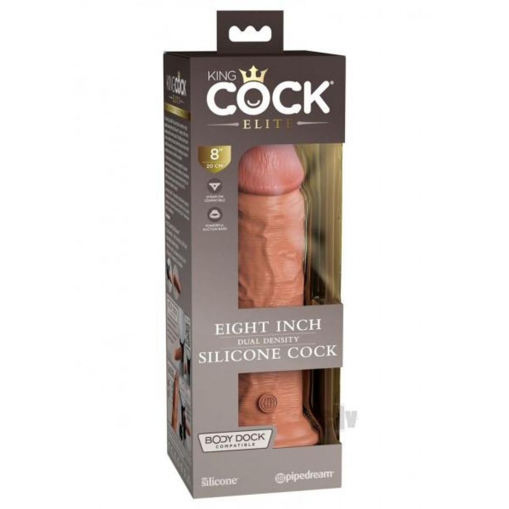 Kc Elite Dual Dense Cock 8 Tan - Realistic Dildos & Dongs