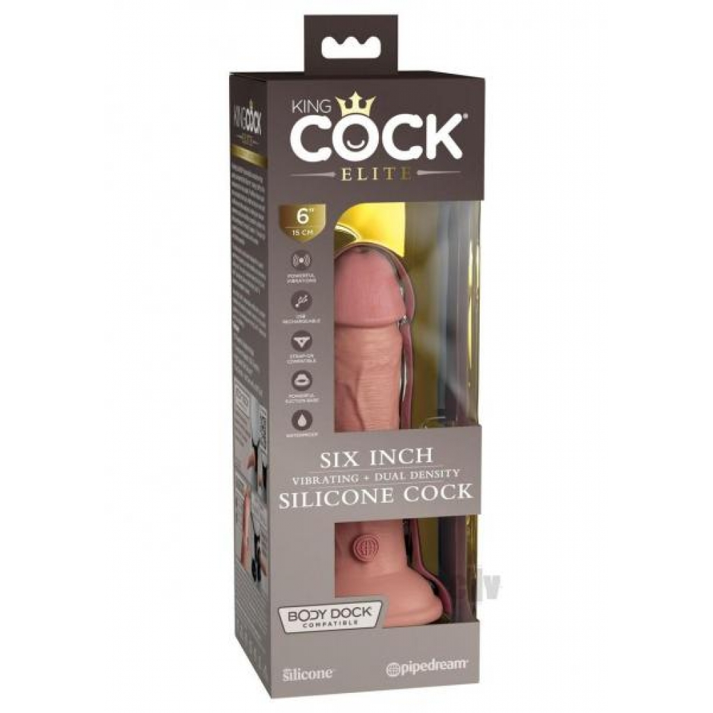 Kc Elite Dual Dense Vibe Cock 6 Light - Realistic Dildos & Dongs