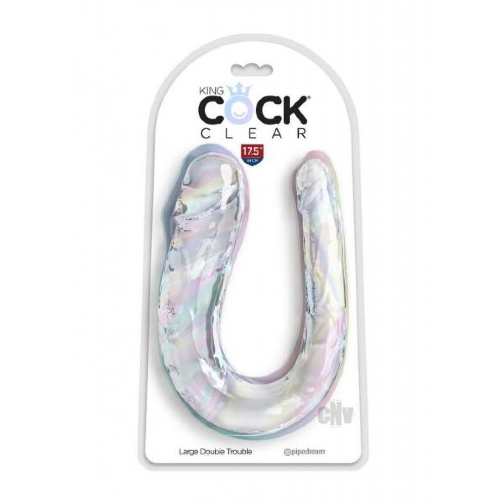 Kc Clear Double Trouble Lrg - Double Dildos