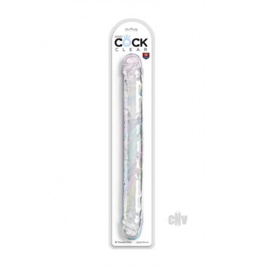 Kc Clear Double Dildo 18 - Double Dildos