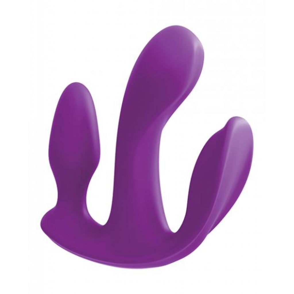 3Some Total Ecstasy Silicone Vibrator Purple - G-Spot Vibrators Clit Stimulators