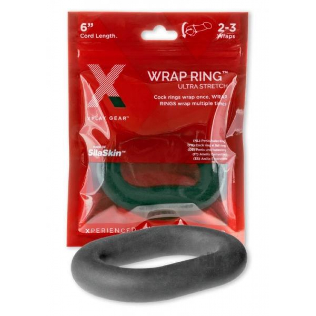 Xplay 6.0 Ultra Wrap Ring Black - Adjustable & Versatile Penis Rings