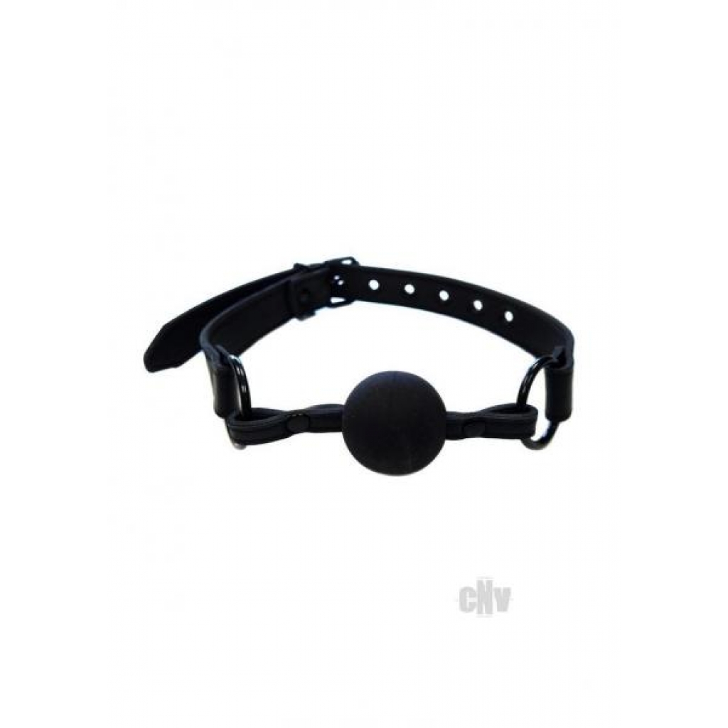 Leather Ball Gag Black - Ball Gags