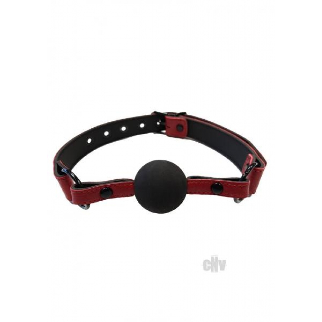 Rouge Anaconda Ball Gag Burgundy Black - Ball Gags