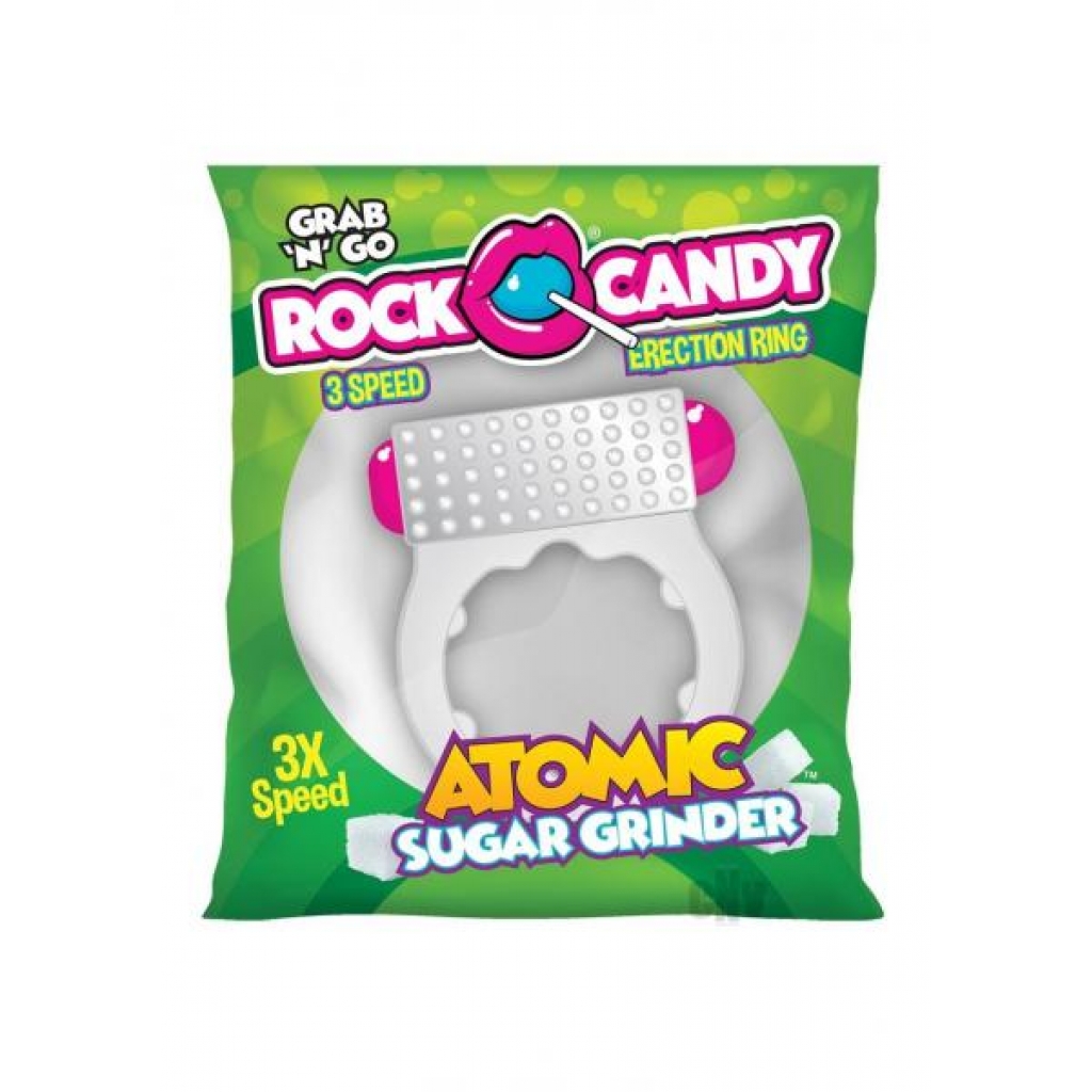 Rock Candy Atomic Sugar Grinder White - Couples Vibrating Penis Rings