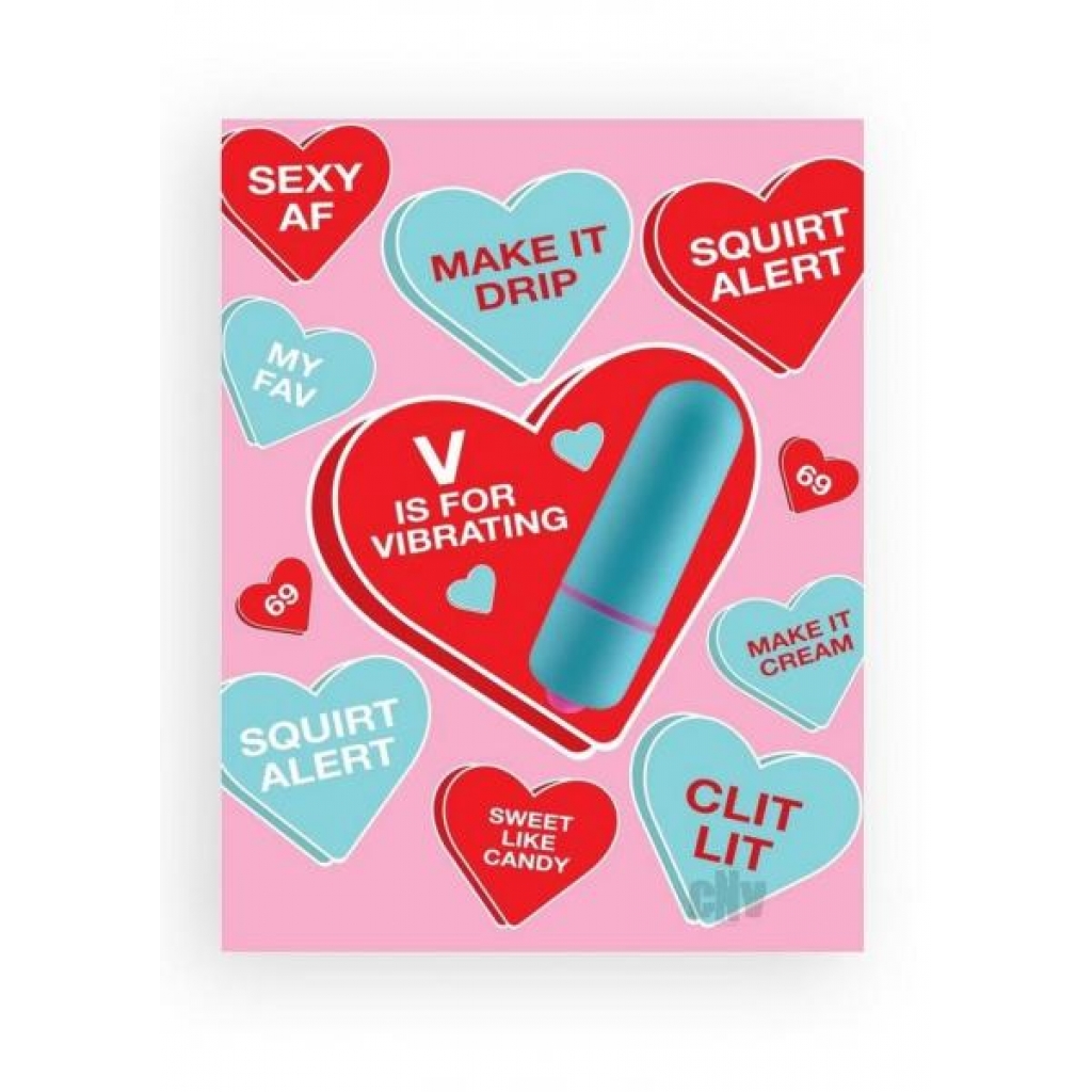 Naughtyvibes Vibe Sweet Heart Greet Card - Bullet Vibrators