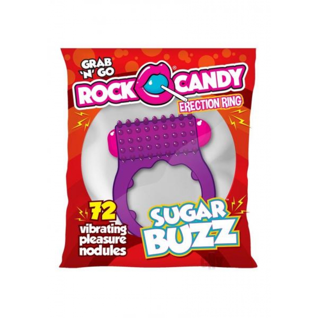 Rock Candy Sugar Buzz Purple - Couples Vibrating Penis Rings