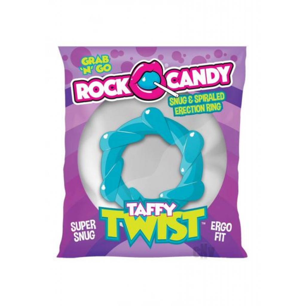 Rock Candy Taffy Twist Blue - Stimulating Penis Rings