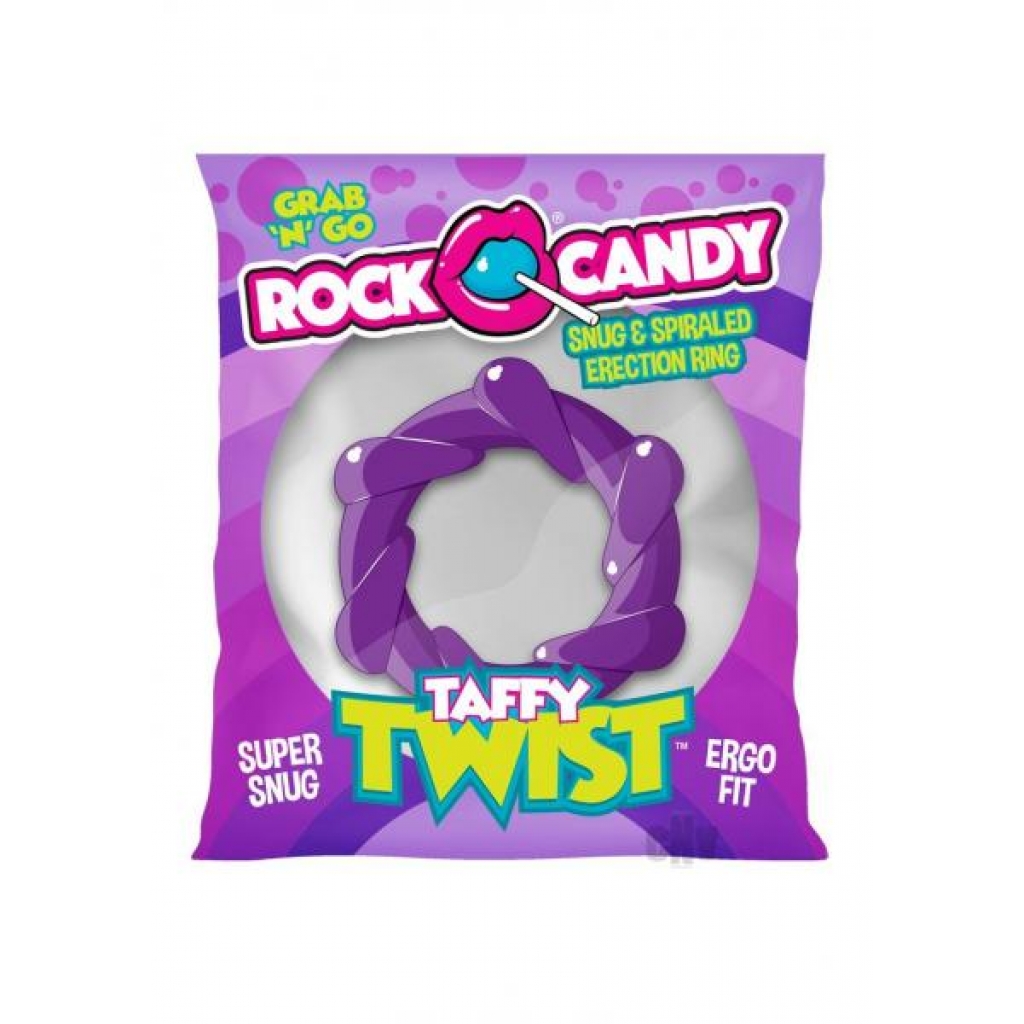 Rock Candy Taffy Twist Purple - Stimulating Penis Rings