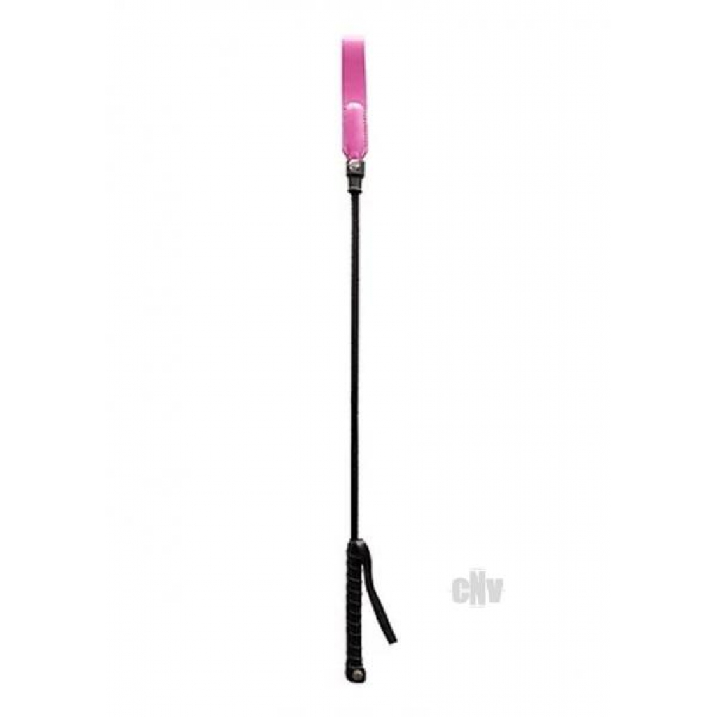 Riding Crop with Slim Tip - Pink