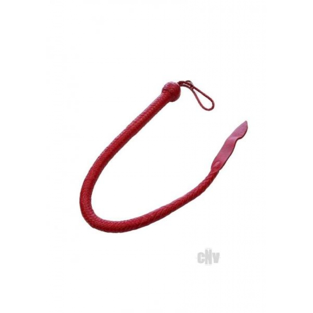 Leather Devil Tail Whip Red - Babydolls & Slips