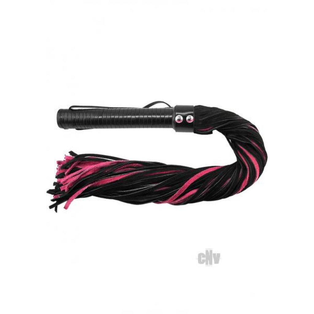 Rouge Suede Flogger - Black/Pink