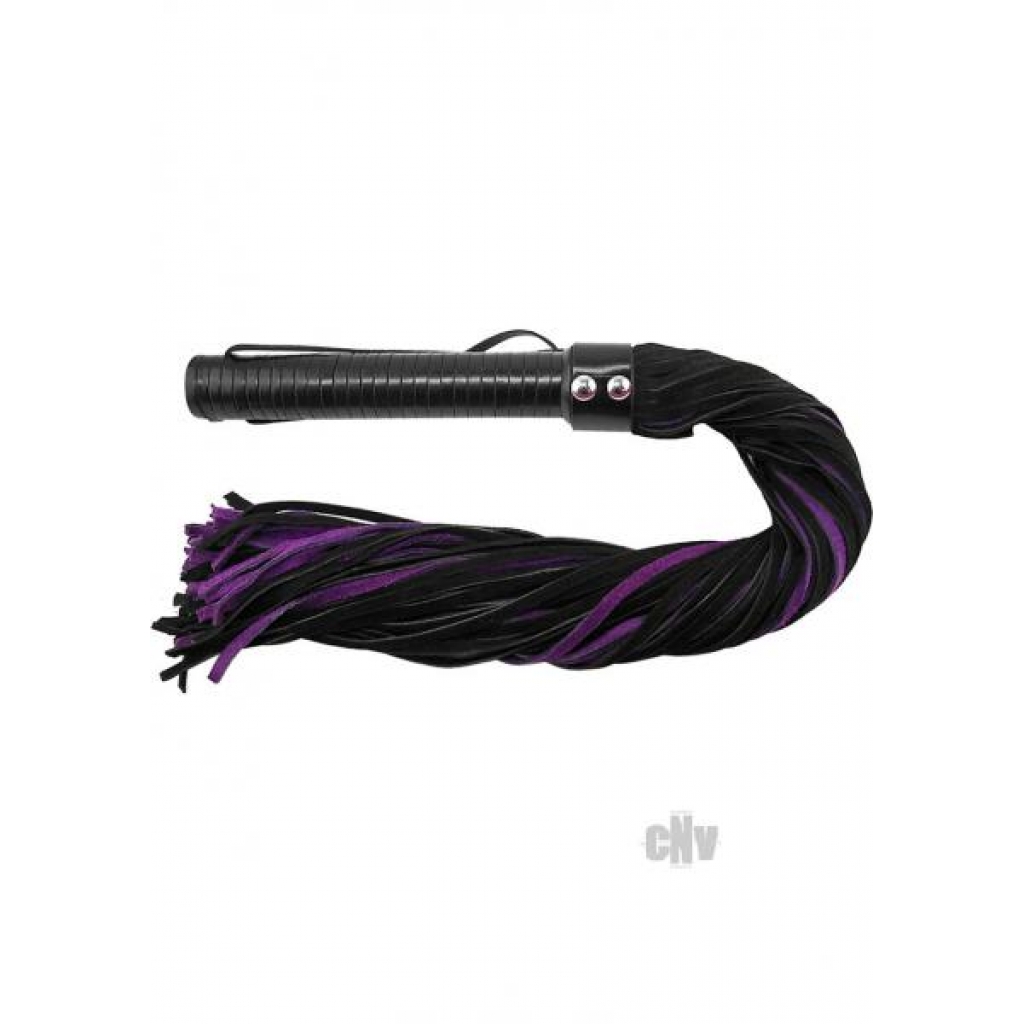 Rouge Suede Flogger - Black/Purple