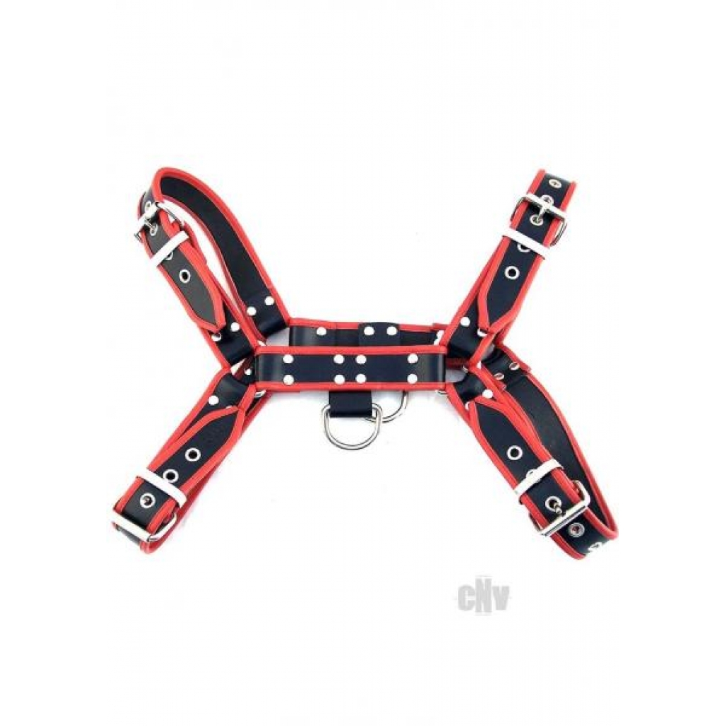 Rouge Over The Head Front Harness - Medium Black/Red