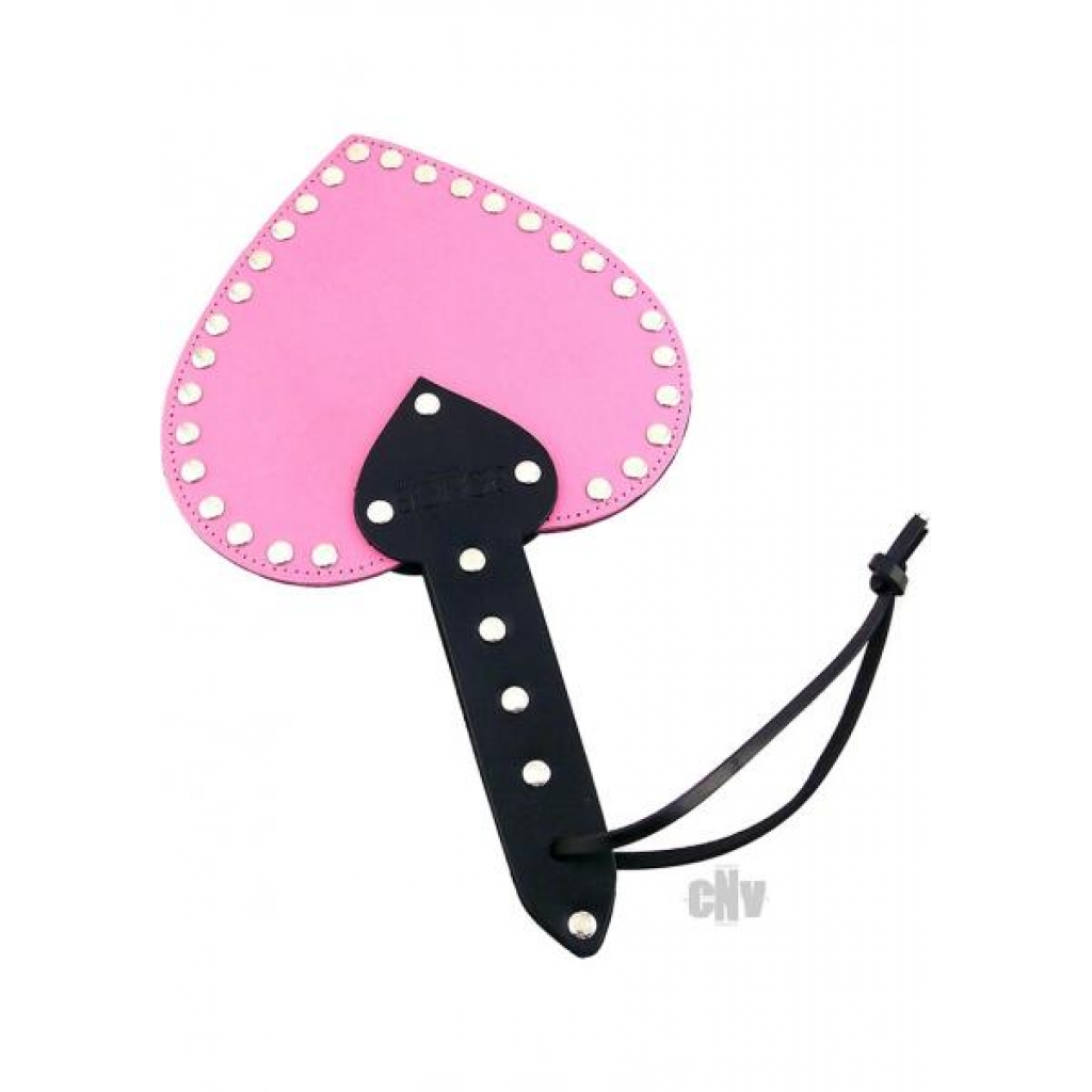 Rouge Heart Paddle Pink Leather - Paddles