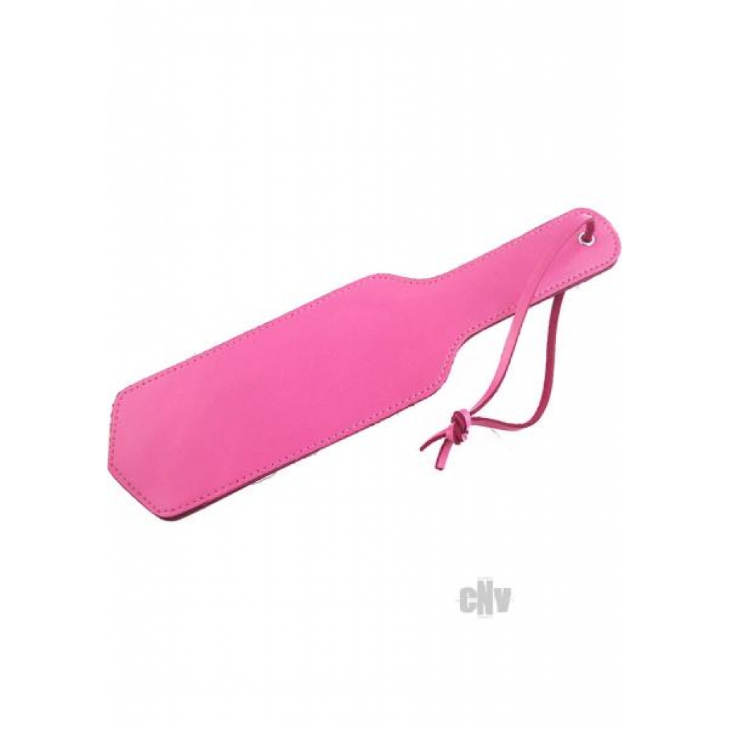 Double-Sided Leather Paddle - Rouge Pink