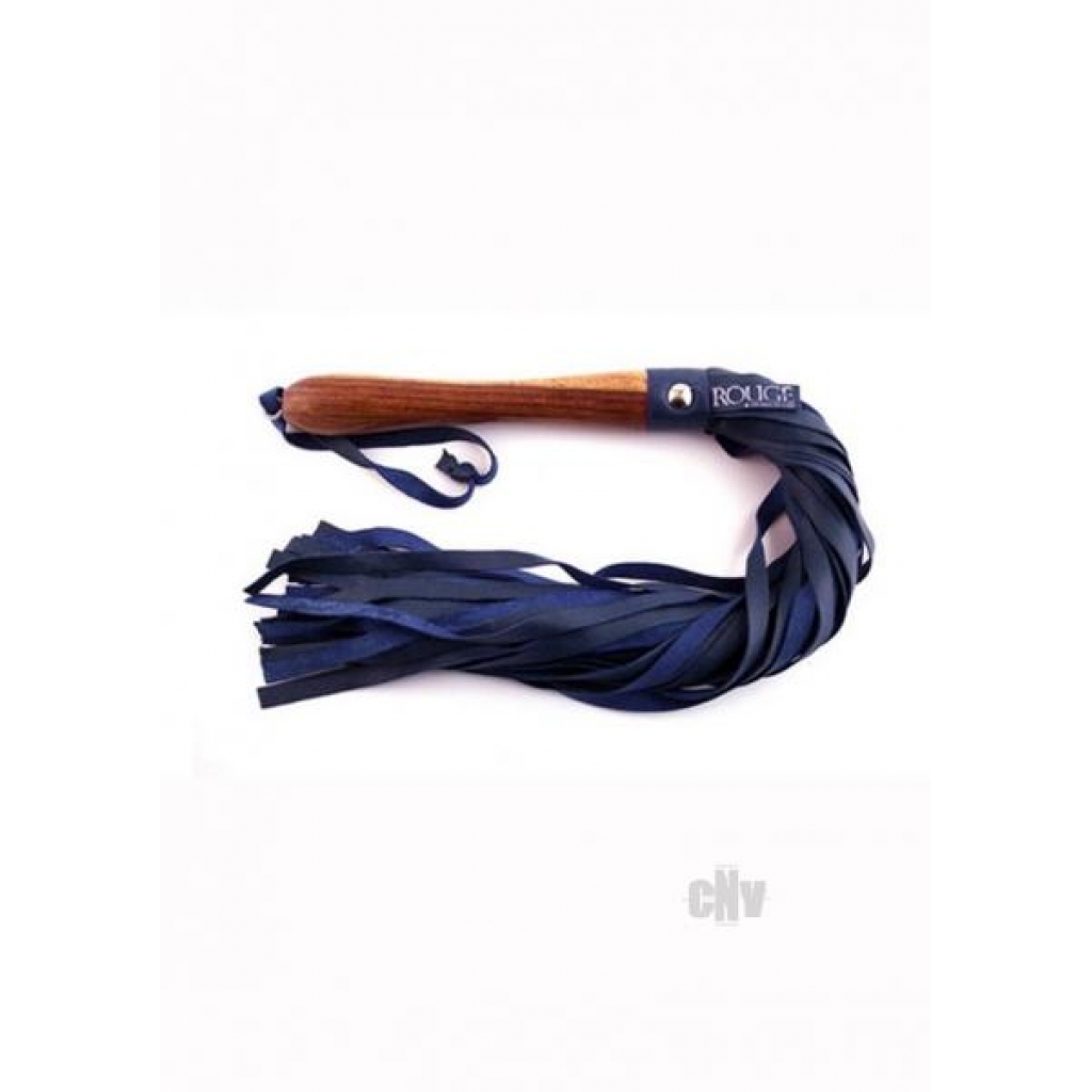 Rouge Wooden Handle Flogger Blue - Floggers