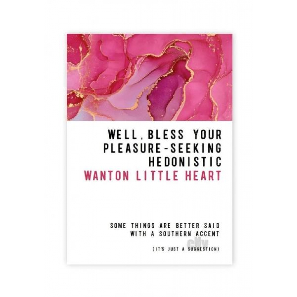 Wanton Heart Greeting Card - Gag & Joke Gifts