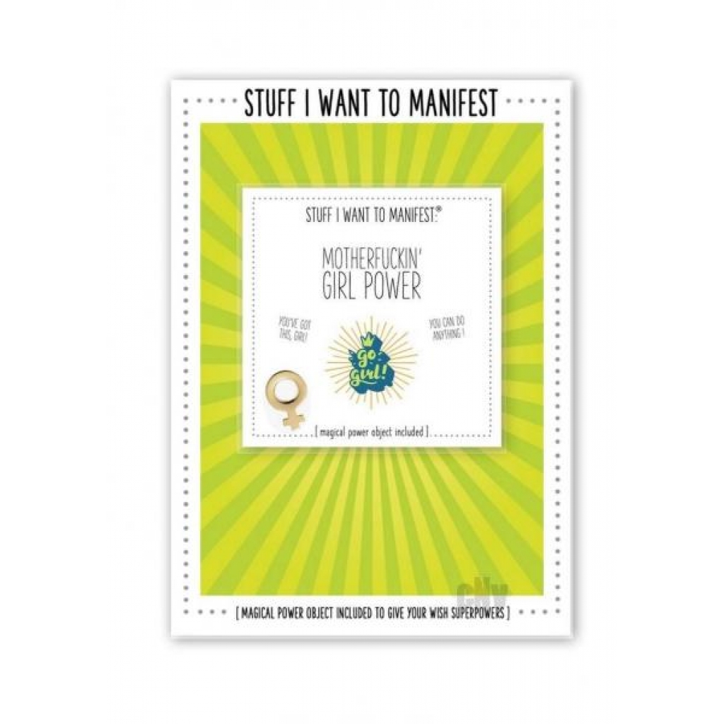 Manifest Greeting Card Girl Power - Gag & Joke Gifts