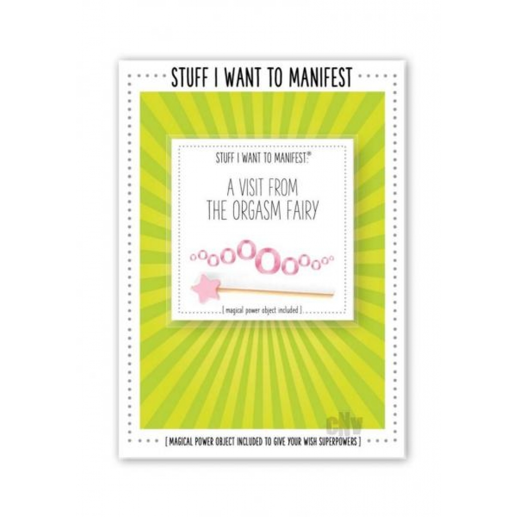 Manifest Greeting Card Orgasm - Gag & Joke Gifts