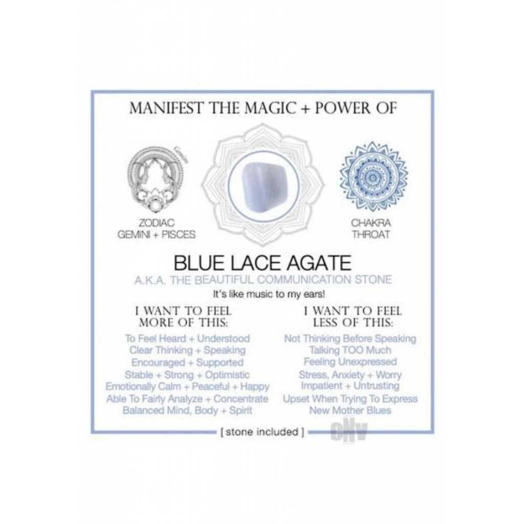 Blue Lace Agate - Crystal Cards