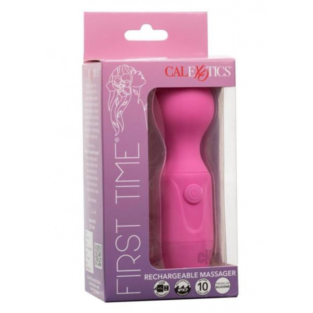 First Time Recharge Massager Pink - Body Massagers