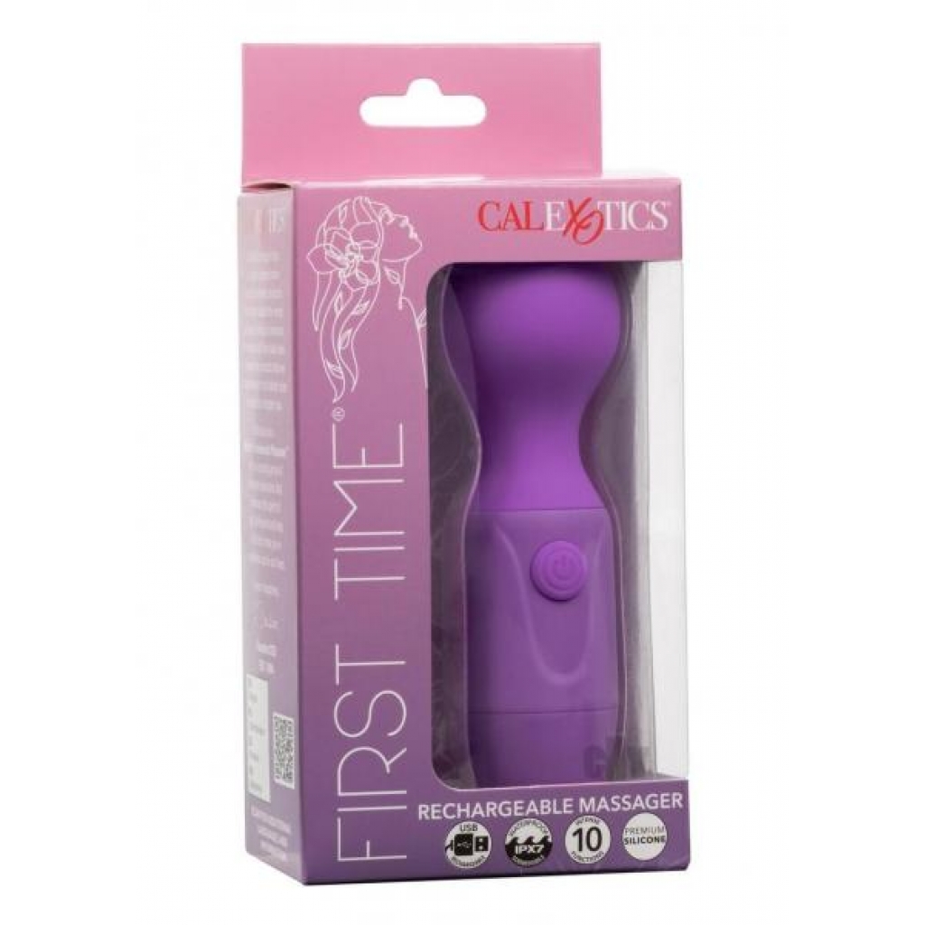 First Time Recharge Massager Purple - Body Massagers