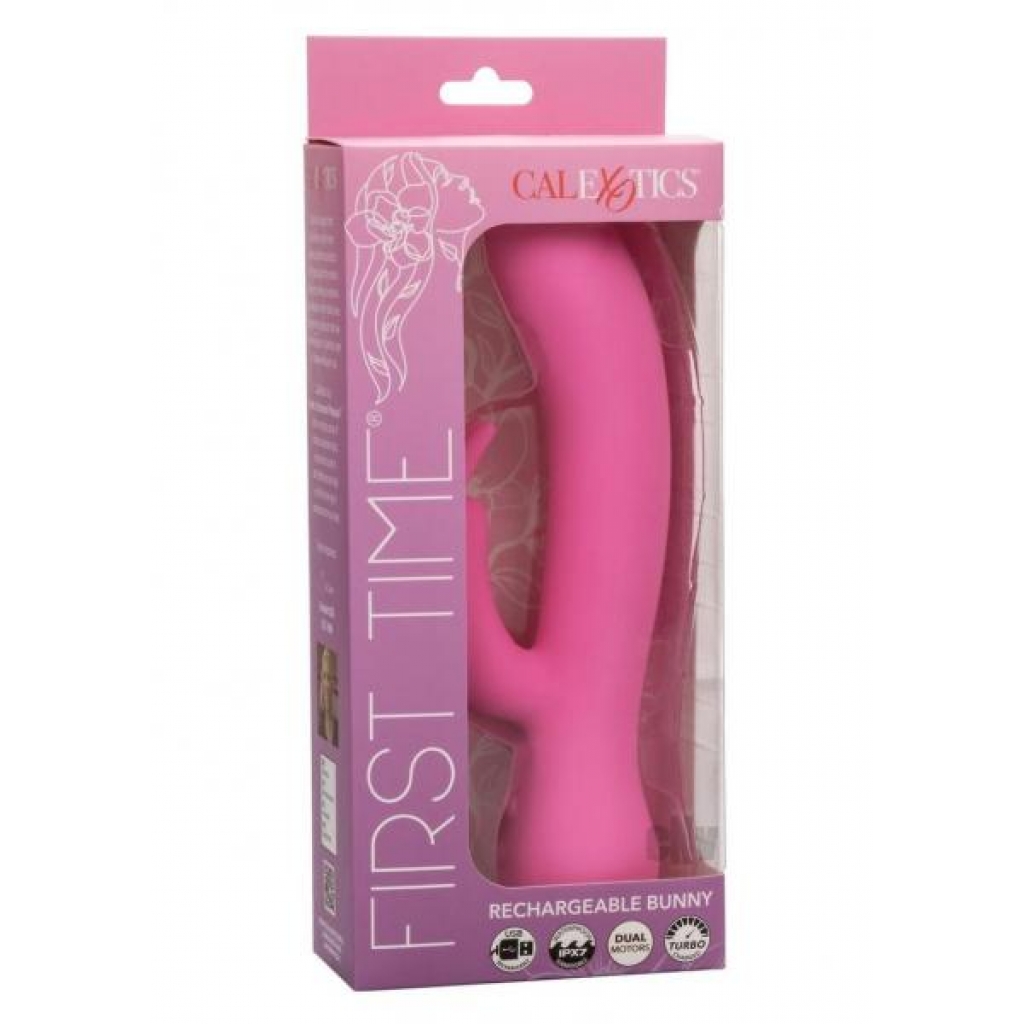 First Time Recharge Bunny Pink - Rabbit Vibrators