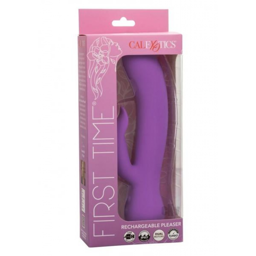 First Time Recharge Pleaser Purple - Rabbit Vibrators