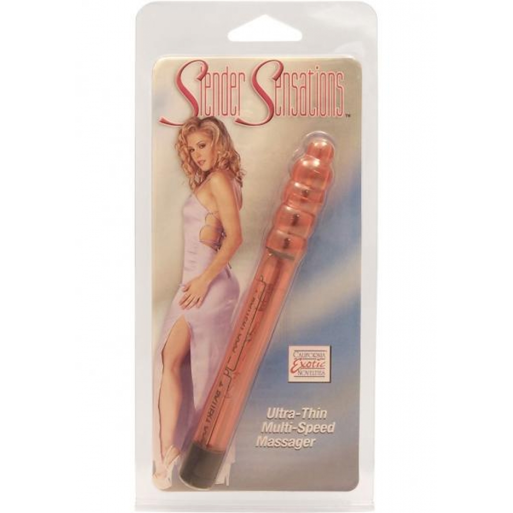 Slender Sensations Vibrator Waterproof Red - Modern Vibrators