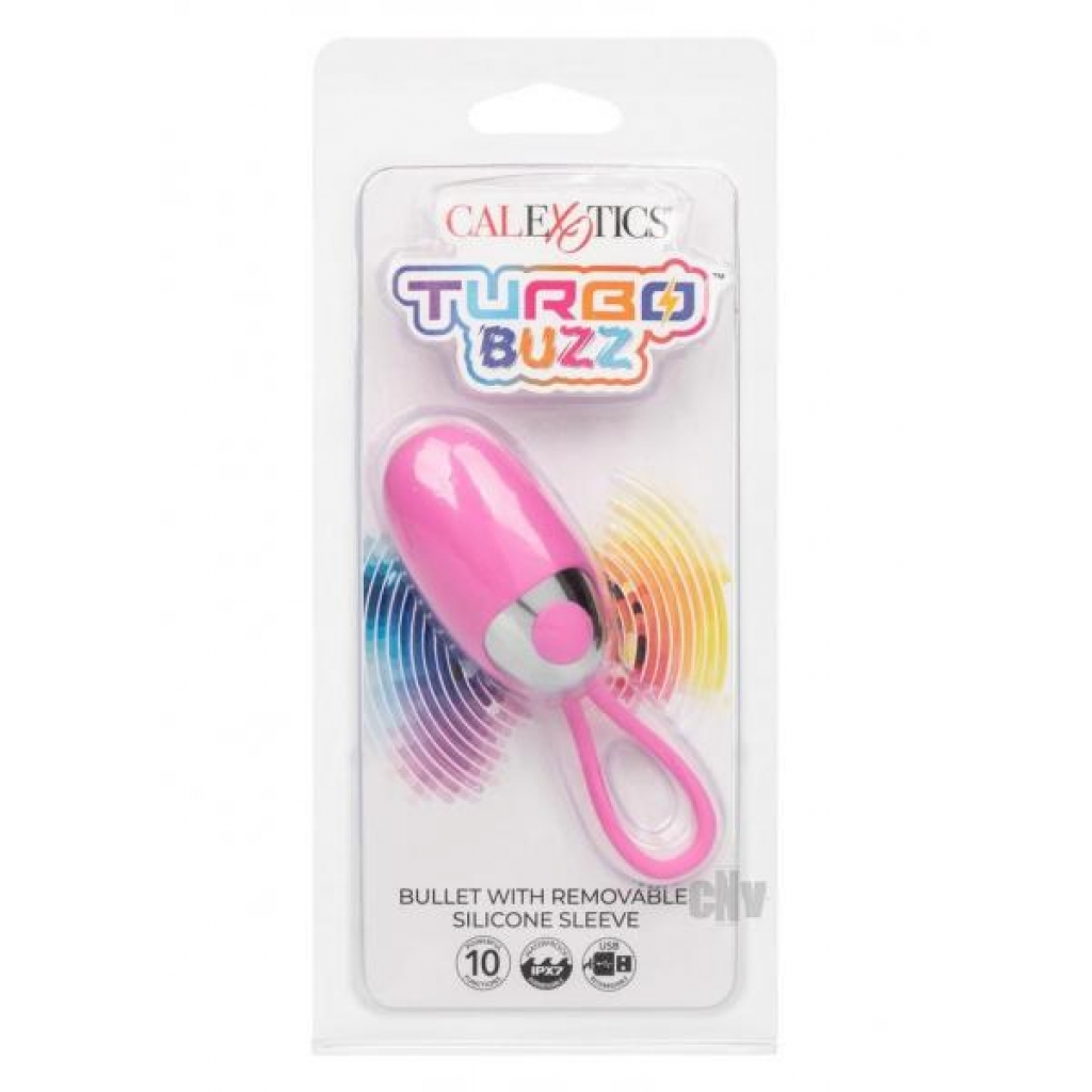 Turbo Buzz Bullet W/sleeve Pink - Bullet Vibrators